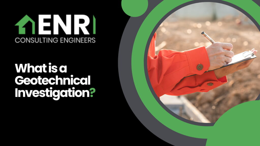 An image of a geotechnical investigation by ENR Consulting Engineers