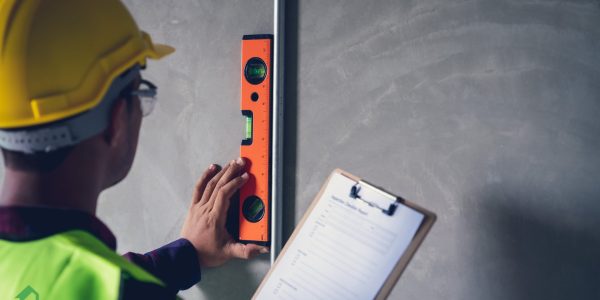 An image by ENR Consulting Engineers showing an engineering inspecting building defects